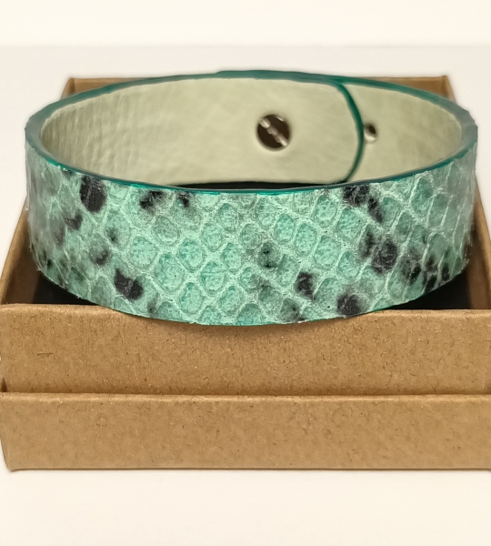 Bracelet vert menthe et noir