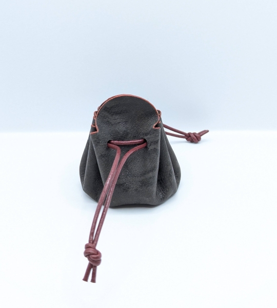 Petite bourse Marron foncé Motif léopard