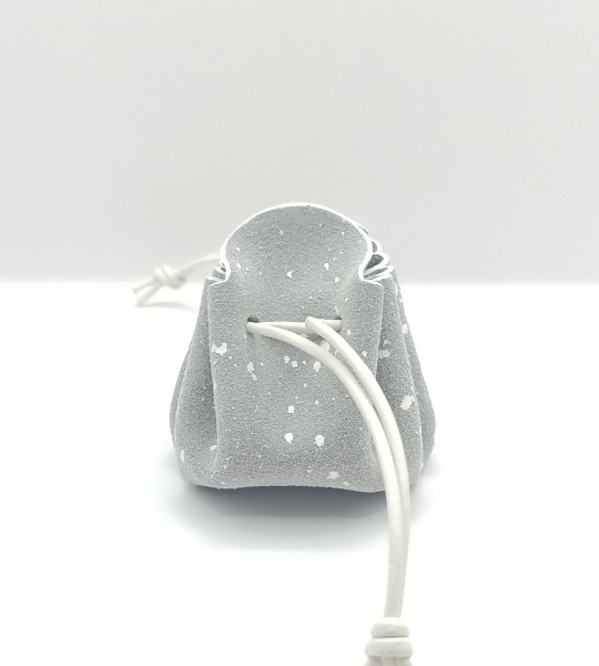 Petite bourse Gris moucheté blanc