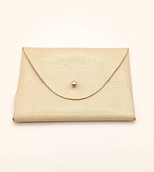Porte-cartes Champagne grainé