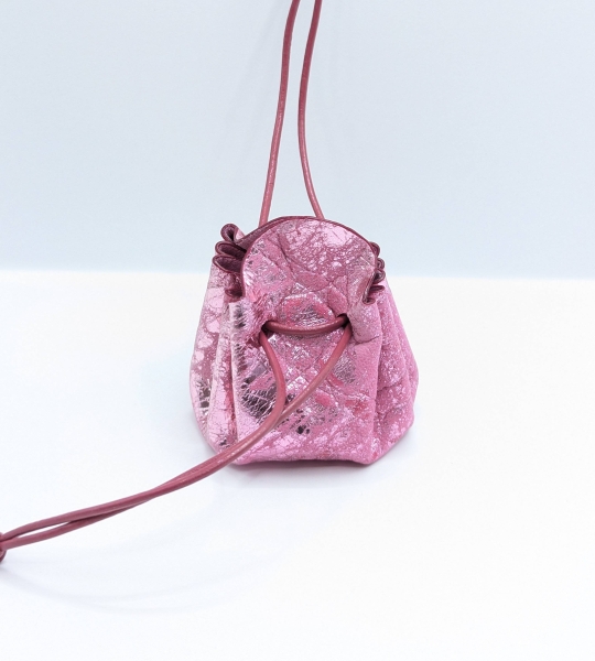 Petite bourse Rose barbie Métallisé