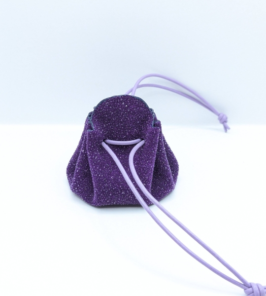 Petite bourse Violet Perlé