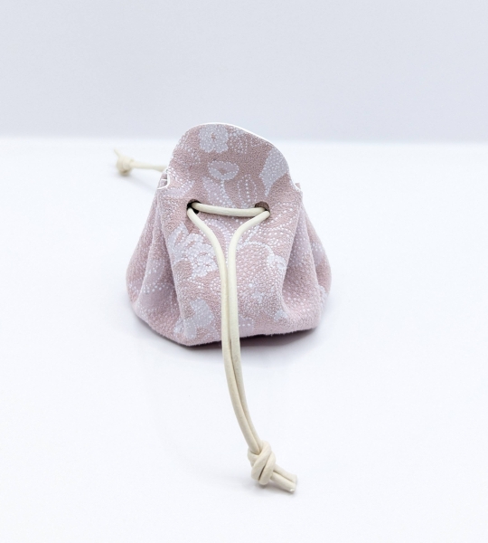 Petite bourse Rose clair Effet dentelle