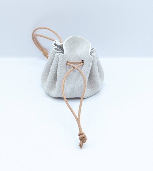 Petite bourse Beige clair Imitation galuchat